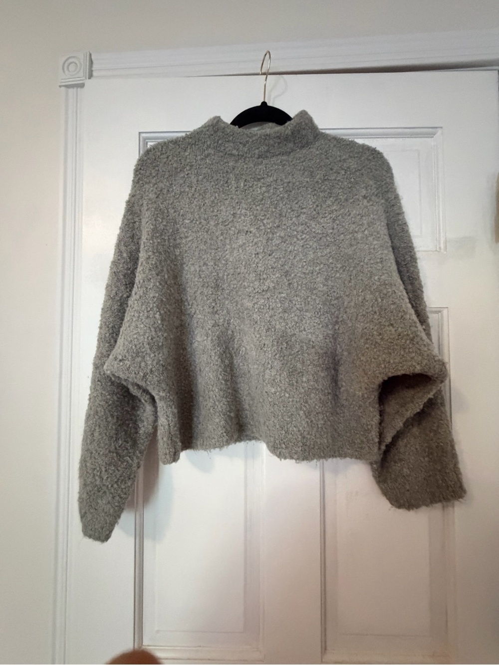 Abercrombie & Fitch Heather Gray Mock Neck Sweater - Picture 2 of 4